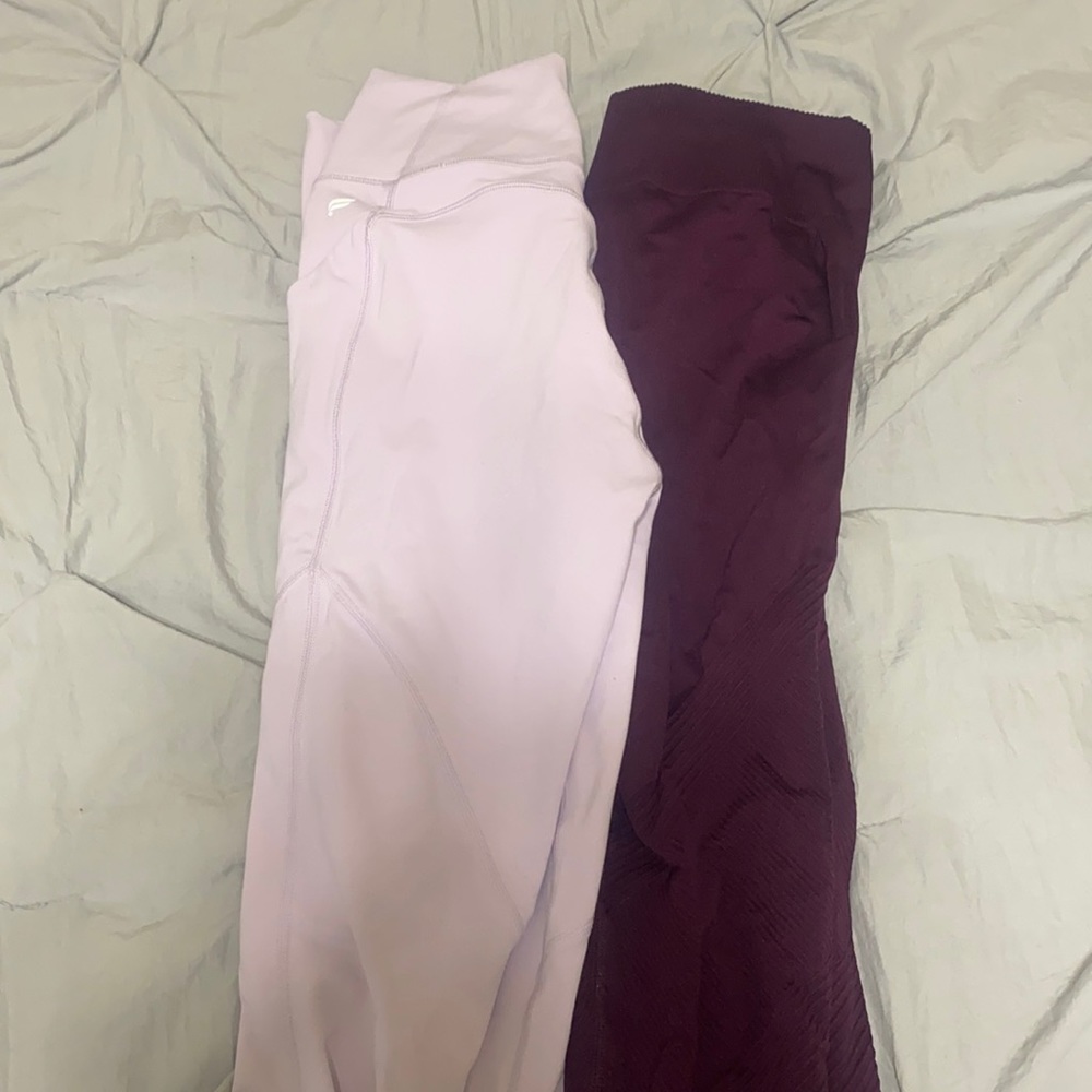 Pink fabletics leggings bundle